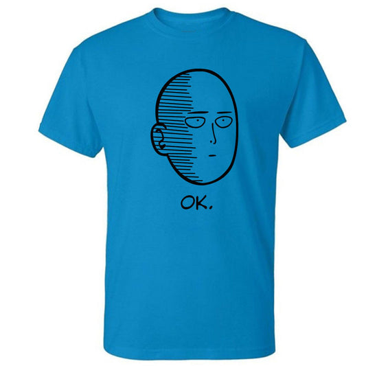 One Punch Man Printed T-shirt (Blue)